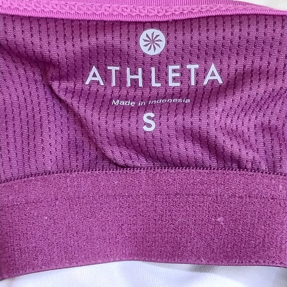 Athleta Tank Top Harmonious Ombre Pattern Pink Criss Cross Straps S Like New - Picture 6 of 8